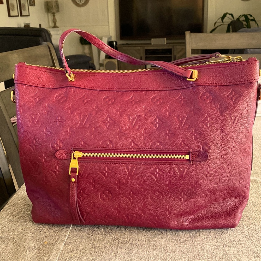 Louis Vuitton Bag Bastille Pm Empreinte Cerise Leather Red Tote
